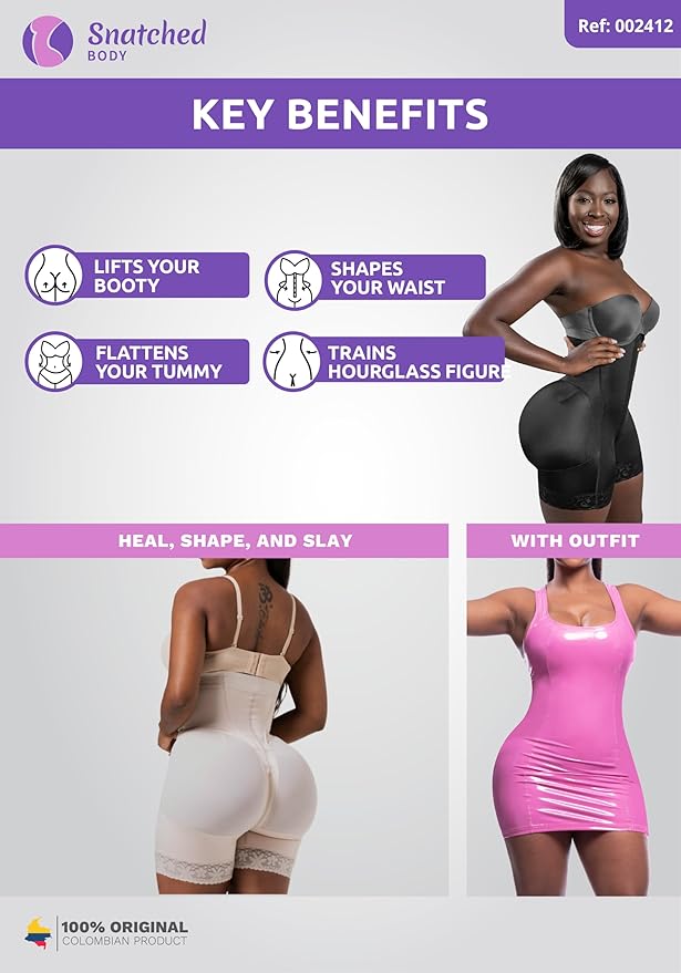 Curvear®️Strapless Body Shaper Extreme Waist Belt Colombianas Shapewear High Compression Waist Tummy