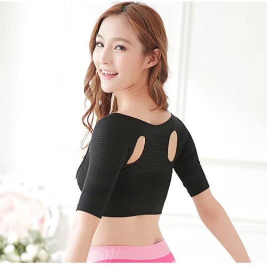 Curvear®️Upper Arm Shaper Women Slimmer Compression Sleeves Posture Corrector Tops Shapewear