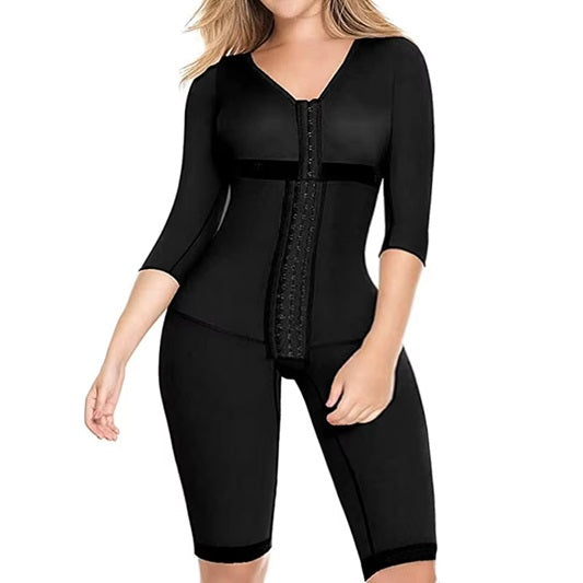 Curvear®️High Compression Tummy Control Shapewear Knee Length Shapewear, Compression Garment