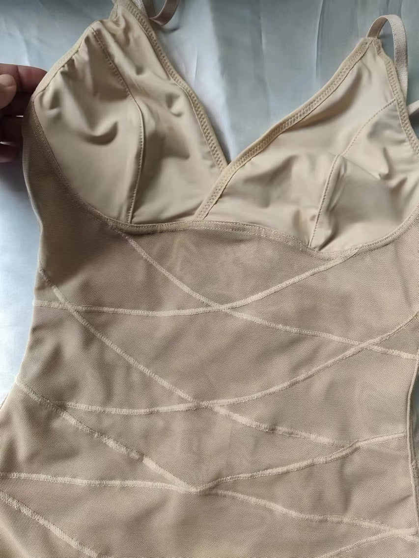 Curvear®️Women Body Shaper Tummy Control Shapewear Bodysuit Tank Top V Neck Bra Butt Lifter Thigh Slimmer Women Bodysuit