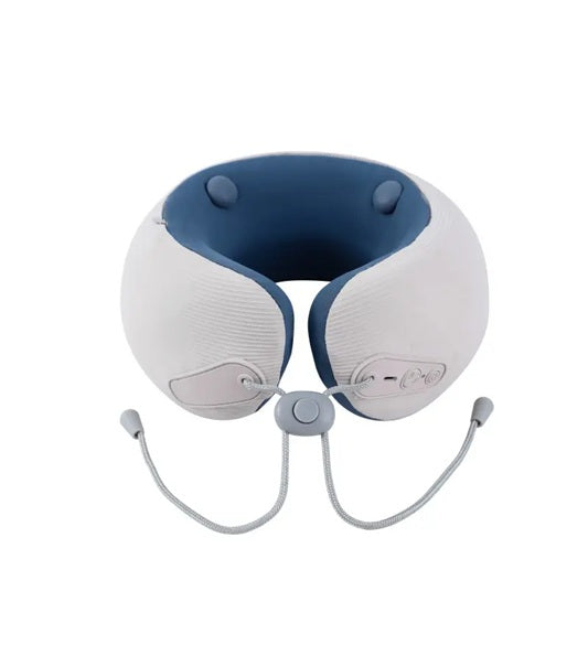 Smart Neck Massager Pillow with Heat, Vibration & Bluetooth | Electric Rechargeable Neck Support for Travel, Home & Office | Relieves Neck Pain & Tension – Ergonomic U-Shaped Design