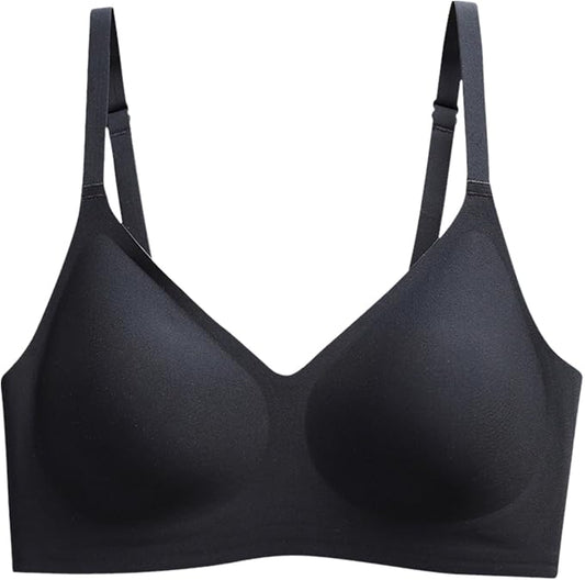 Seamless Wireless Padded Bra for Women – No Show, Full Coverage Fit