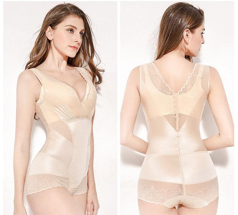 Curvear®️ Women's Shaping Underwear, Bodysuit, Ultra Thin, Breathable, Diet, Tummy Tightening, Body Shaper, Bust Lifting, Butt Lifting, Lace Floral Pattern, Pelvic Correction, Compression, Perfect for Postpartum