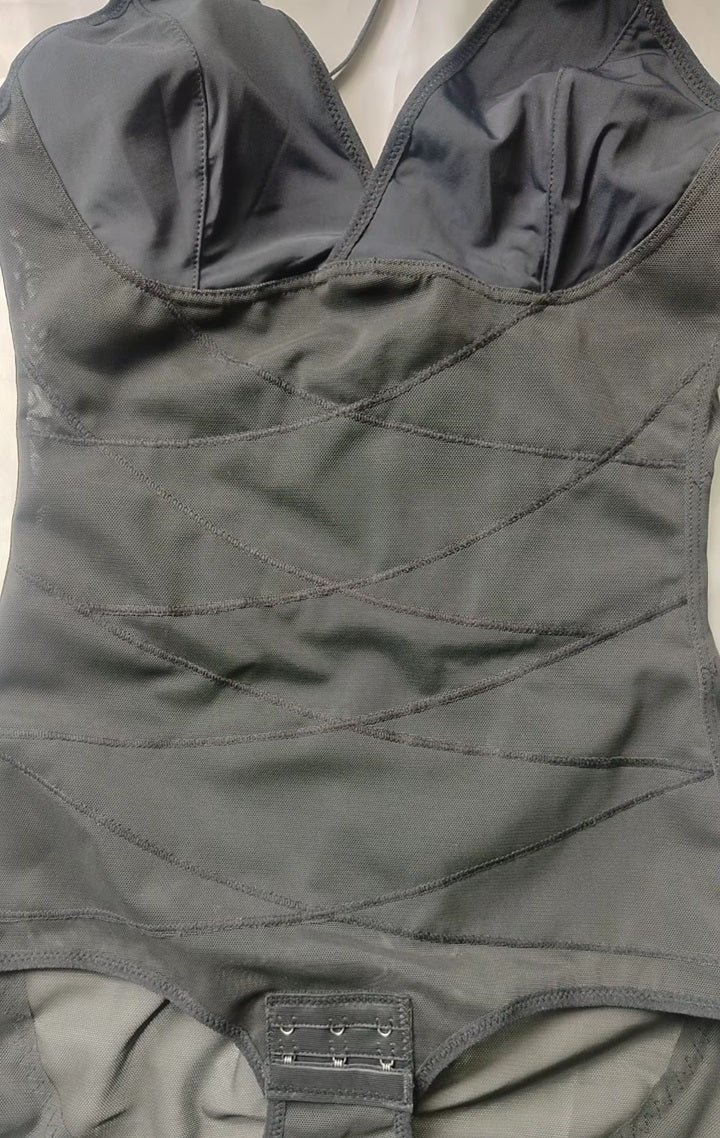 Curvear®️Women Body Shaper Tummy Control Shapewear Bodysuit Tank Top V Neck Bra Butt Lifter Thigh Slimmer Women Bodysuit