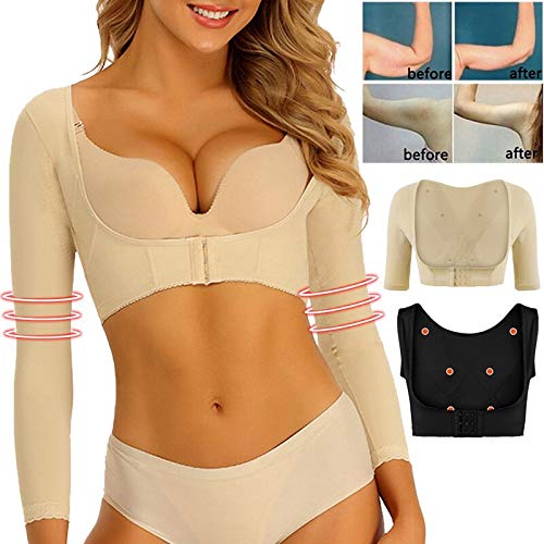 Curvear®️Upper Arm Shaper Post Surgical Slimmer Compression Sleeves Posture Corrector Tops Shapewear for Women