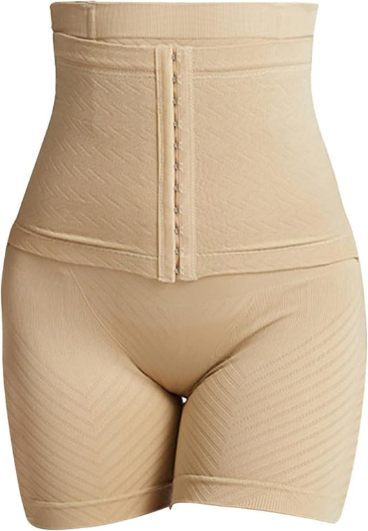CURVEAR High Waist Tummy Control Shapewear for Women - Seamless Slimming Body Shaper Shorts | Waist Trainer Panty for Postpartum, Workout, Daily Wear - Comfortable & Breathable Fabric