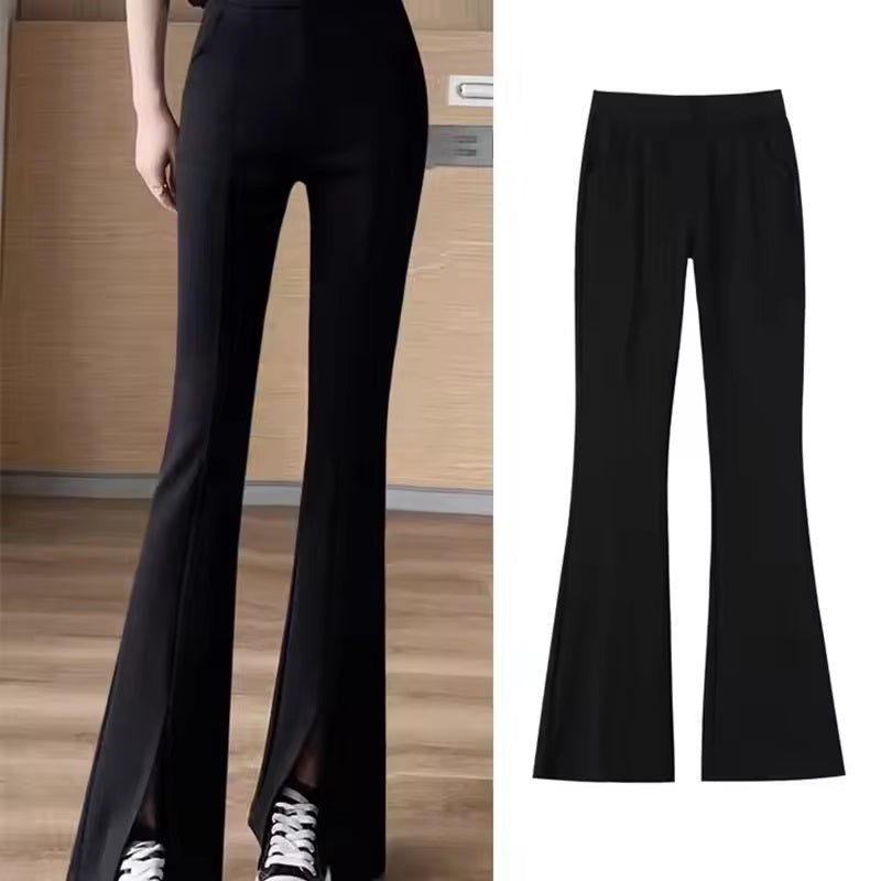 Curvear Women's Seamless Flare Leggings, Bell Bottom Yoga Pants, High Waist Fitness Pants, Elastic Assist Sports Pants