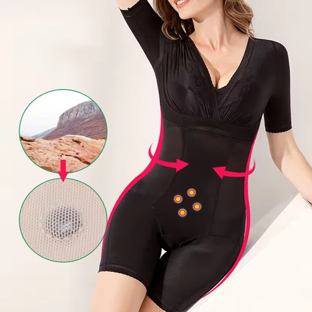 Curvear® Shapewear Slimmer Body for Women Control Tummy Body Shaper Open Crotch Bodysuit