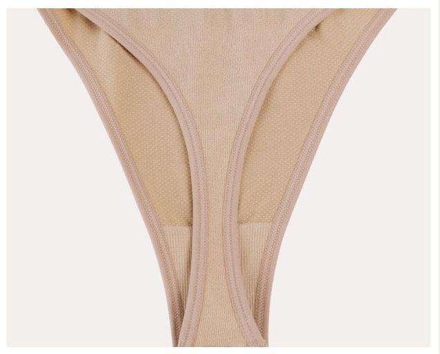 Curvear®️Women's High Waist Seamless Body Shaper Briefs Firm Control Belly Thong Shapewear Panties Girdle Underwear