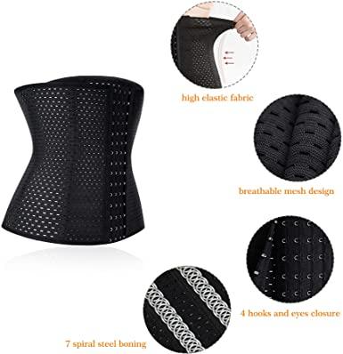 Curvear®️ women waist trainer corset cincher for everyday wear ,tummy control body shaper with adjustable hooks