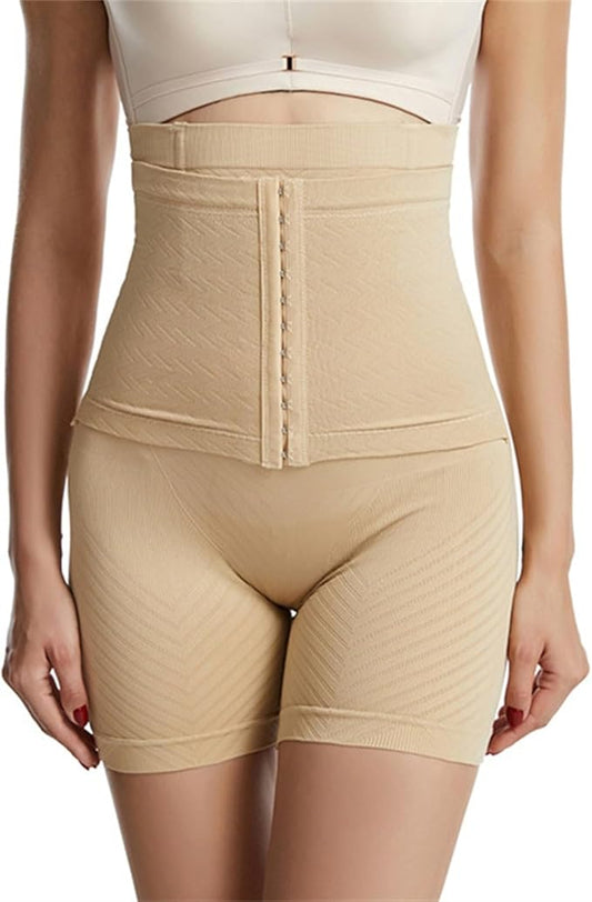 CURVEAR High Waist Tummy Control Shapewear for Women - Seamless Slimming Body Shaper Shorts | Waist Trainer Panty for Postpartum, Workout, Daily Wear - Comfortable & Breathable Fabric