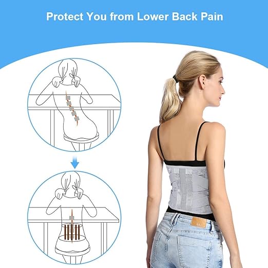 Curvear®️Brace for lower back pain, Support Belt Comfort Contoured Relief Better Posture Waist Orthopedic with adjustable strap Spine Relieves Workout, Gym Posture Correction