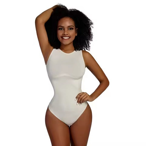 Curvear®️Hot selling vest round neck tank top bodysuit ladies bodysuits for women