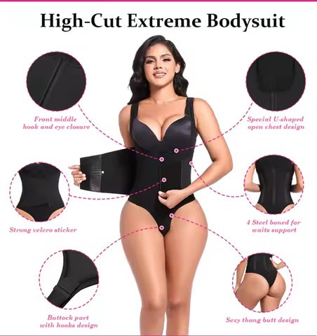 Curvear ®️Sculpt Waist Trainer Tummy Control Waist Wrap With Body Shaper for Women Corset Shapewear Colombian Girdle Touch