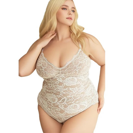 Curvear®️Bodysuit Adjustable Breathability Abdominal Compression Waist Cinching Tight Fitting Women's Lace Shapewear