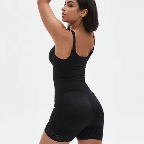 Curvear®️Women Latex Shaper t Cincher Slimming Zipper Buckle Full Body Shape Tummy t Control Bods Butt Lifter Shapewear