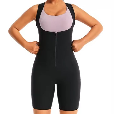 Curvear®️Women High Compression Bodysuit Shapewear Fitness Girdles Sauna Sweat Suits Belly Slimming Sheath Weight Loss Body Shaper