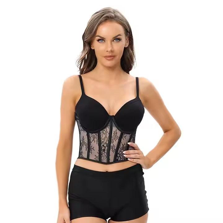 Curvear®️corset women fit body slimming waist bras top chest lifter flat belly bustier