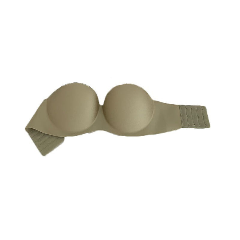 Curvear®️ Women's Sexy Strapless Invisible Push Up Bra Backless Transparent Back Padded Under Wired for Wedding with Multi Strap Bralettes