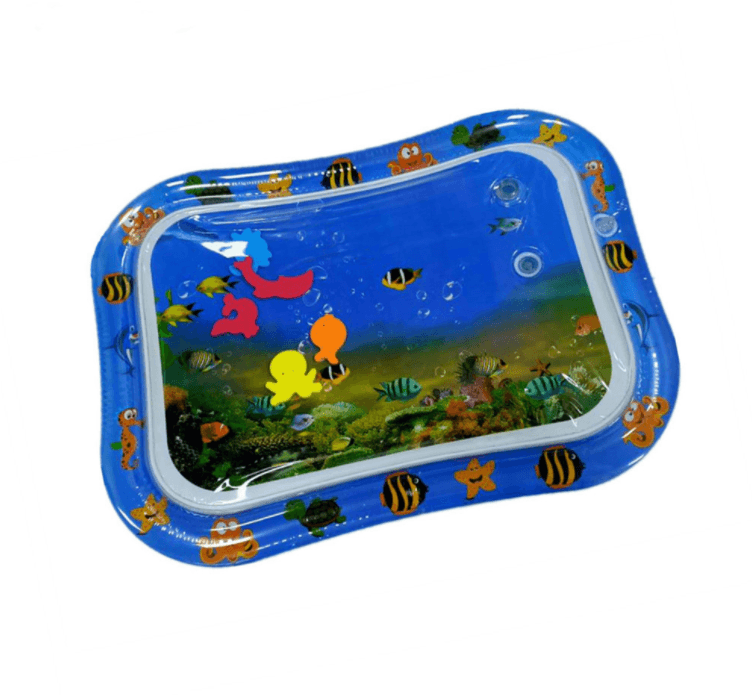 Curvear®️ Tummy Time Water Play Mat - Baby Water Mat for Infants & Toddlers - Leakproof Premium Water Play Mat - Baby Toys Water Mat Activity Center for Baby Stimulation