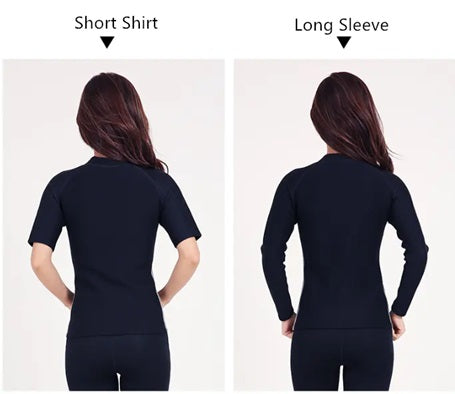 Curvearf®️Sweat Weight Loss Sauna Suit Women Neoprene Body Slimming Suit Slimming Body Shapers Trainer Long Sleeves Zipper
