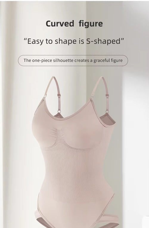 Curvear®️Women High Compression Shapewear Abdominal Control Trainer Adjustable Seamless Thong Hip Lifting Full Body Shapewear