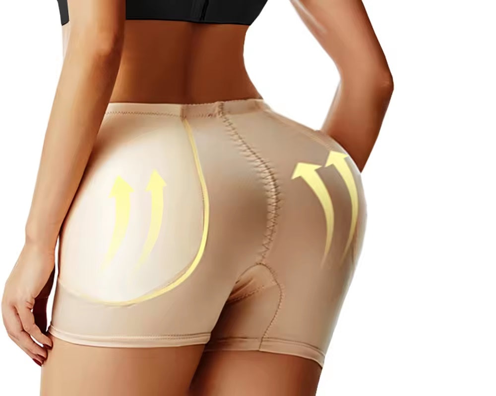 Curvear®️ Butt Lifter Padded Shapewear Hip Enhancer High Waist Trainer Thigh Slimmer Body Shapers Big Butt Pads Control Panties