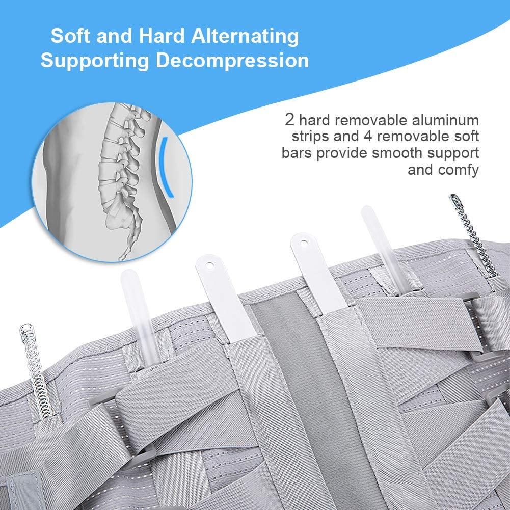 Curvear®️Brace for lower back pain, Support Belt Comfort Contoured Relief Better Posture Waist Orthopedic with adjustable strap Spine Relieves Workout, Gym Posture Correction