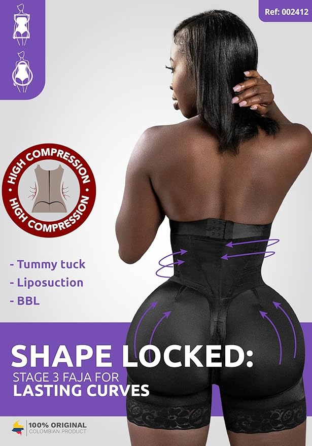 Curvear®️Strapless Body Shaper Extreme Waist Belt Colombianas Shapewear High Compression Waist Tummy