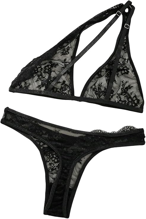 Curvear®️Women's Lingerie Set Lingerie Women Lace Underwear Wrap Chest Strap Three-Point Set