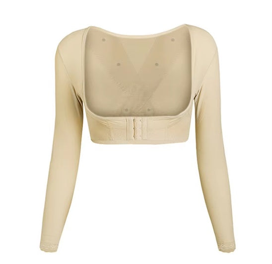 Curvear®️Upper Arm Shaper Post Surgical Slimmer Compression Sleeves Posture Corrector Tops Shapewear for Women