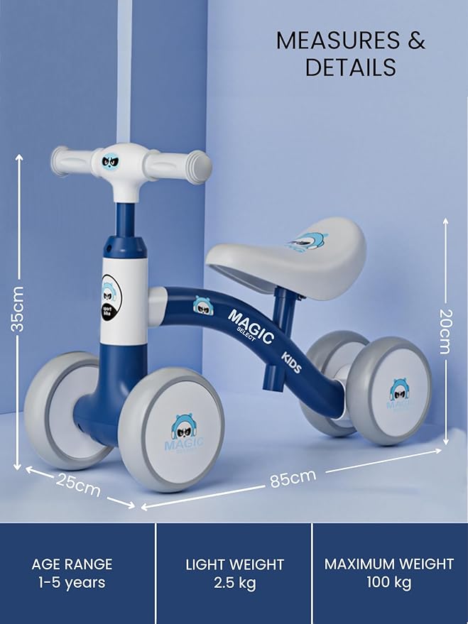 Curvear Baby Balance Bike Toddler Balance Bike Toys for 1 Year Old Boys Girls Birthday Gifts, Ride On Toys for Toddlers 12-36 Month Boys Girls, Baby Walker No Pedal with 4 Wheels.