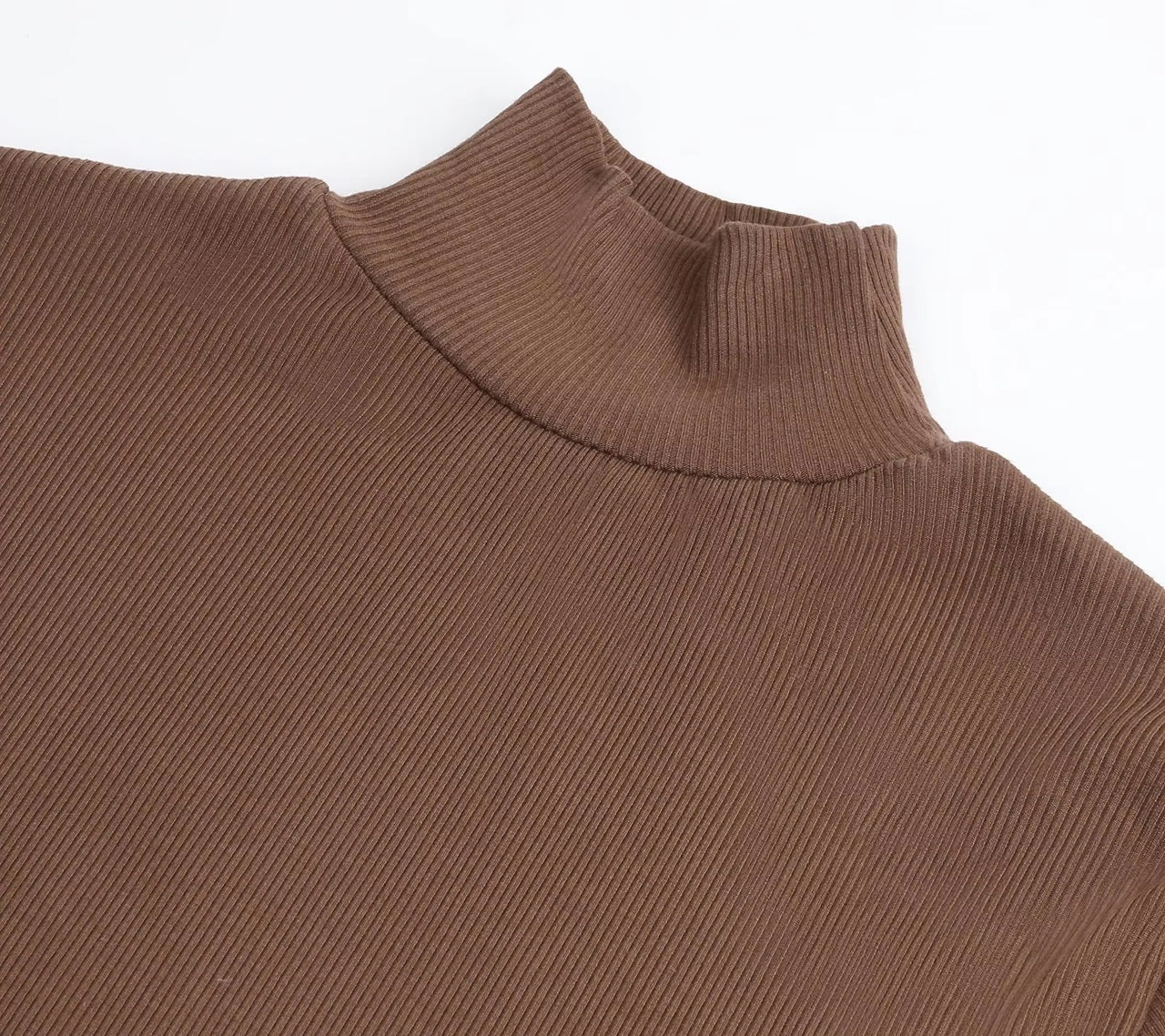 Curvear®️Women Full Sculpting Thong Tummy Control Shapewear Seamless Turtleneck One Piece Long Sleeve Bodysuit