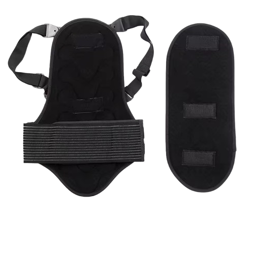 Curvear Back Protector, Motorcycle Back Protector Detachable Thick Pro Back Pad Cushion for Motorcycling Mountain Biking Skating Skiing
