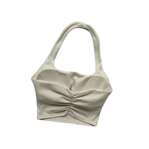 Curvear Women's Backless Fitness Bra Crop Top Sexy Athletic Yoga Bra for Support, Comfort, and Performance 2Pack