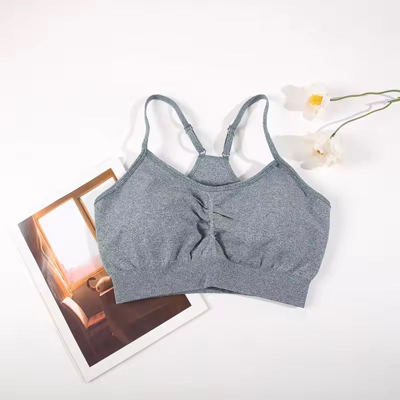 Curvear Seamless Sports Set for Women Yoga Bra Soaked Cycling Shorts Elastic Workout Outfit Sportswear 2 Piece Set