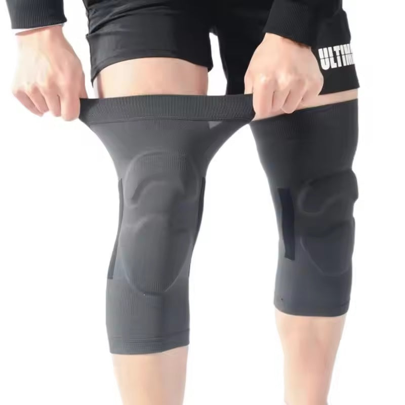 Curvear Knee Compression Brace with Patella Gel Pads for Workout & Arthritis Relief, ACL Support, 1 Pair