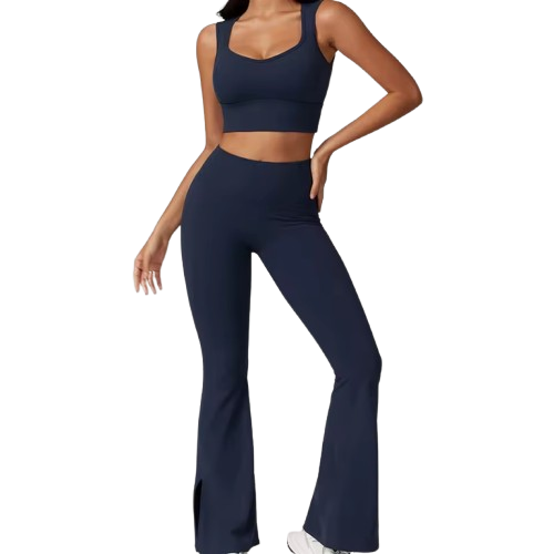 Curvear Women's Fitness Sports Set Tight Gym Bra High Waist Elastic Leggings Sexy Yoga Clothes Female Athletic Clothing 2Pcs