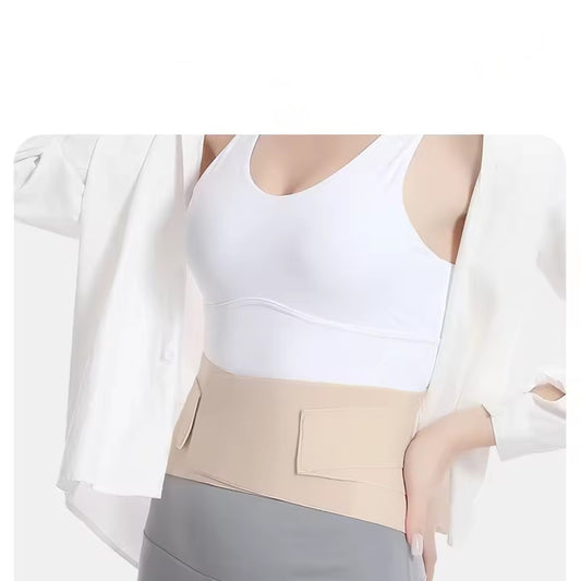 Curvear Ultra Thin Adjustable Back Brace with Lumbar Cushion, Flexible Supports, Lower Back Brace, Contrast, Athletic and Scoliosis, 1 PC