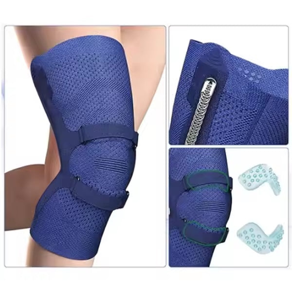 Curvear Knee Brace for Knee Pain, Compression Knee Support with Patella Tendon Strap & Gel Pads, Side Stabilizers. Knee Sleeve for Meniscus Tear, ACL, PCL, Arthritis, Joint Pain Relief, Runner, Workout