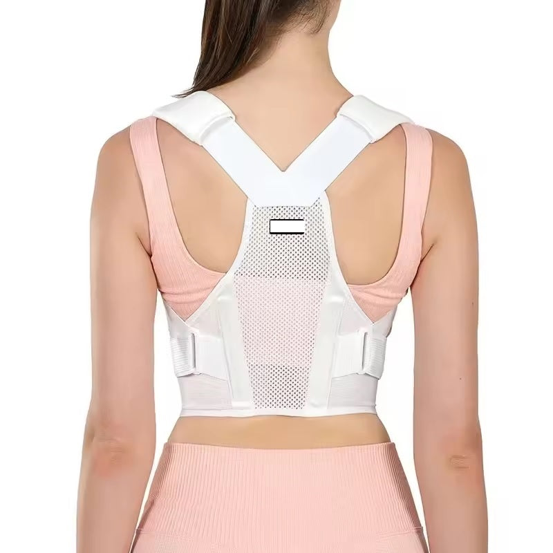 Curvear Fully Adjustable Fixed Strap Posture Corrector Breathable Straightener Upper Spine Support Back Brace for Men and Women