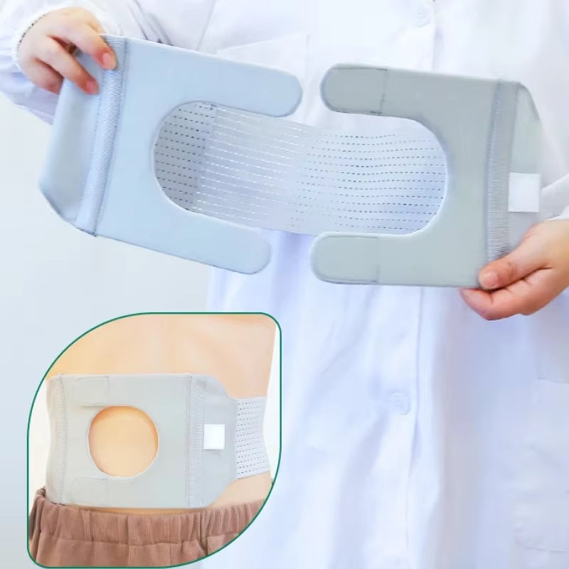 Curvear Elastic Stoma Back Belly Support Band with Adjustable Pocket & Abdominal Strap for Comfortable, Secure Support