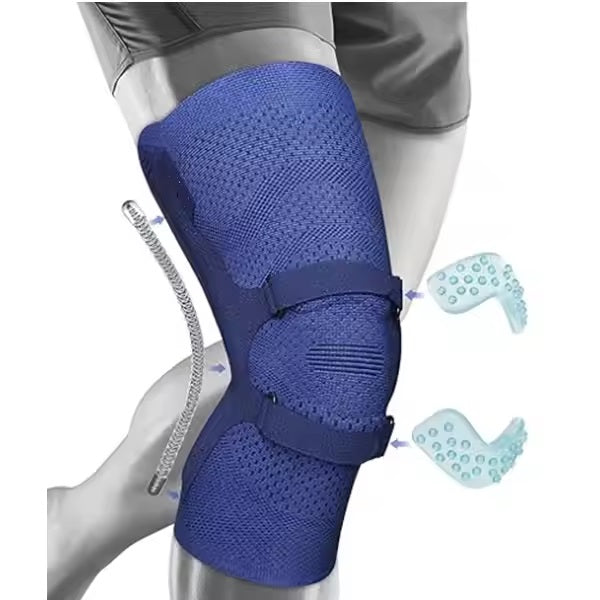 Curvear Knee Brace for Knee Pain, Compression Knee Support with Patella Tendon Strap & Gel Pads, Side Stabilizers. Knee Sleeve for Meniscus Tear, ACL, PCL, Arthritis, Joint Pain Relief, Runner, Workout