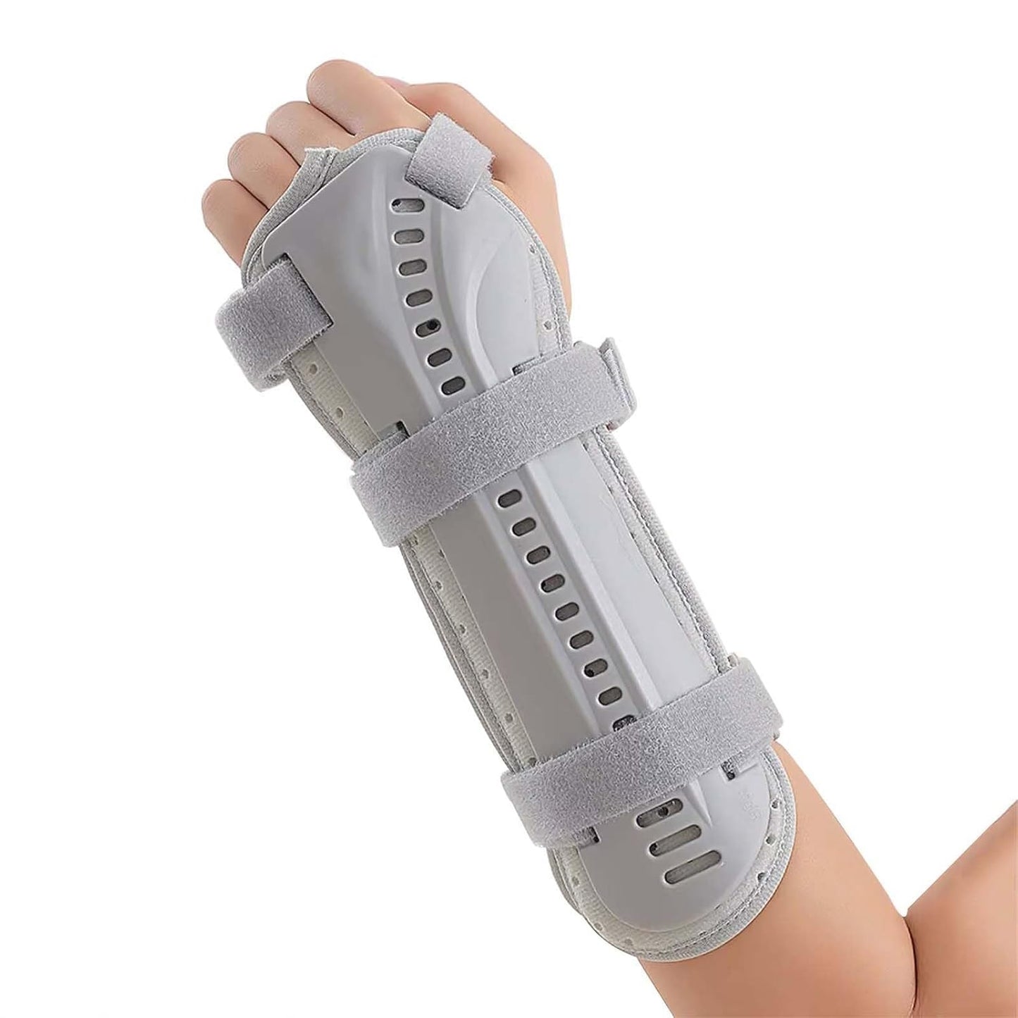 Curvear Hand Fracture Fixation Brace, Wrist & Forearm Support, Breathable Material, Night Immobilizer, for Carpal Tunnel Syndrome, Forearm or Wrist Tendonitis Pain Treatment