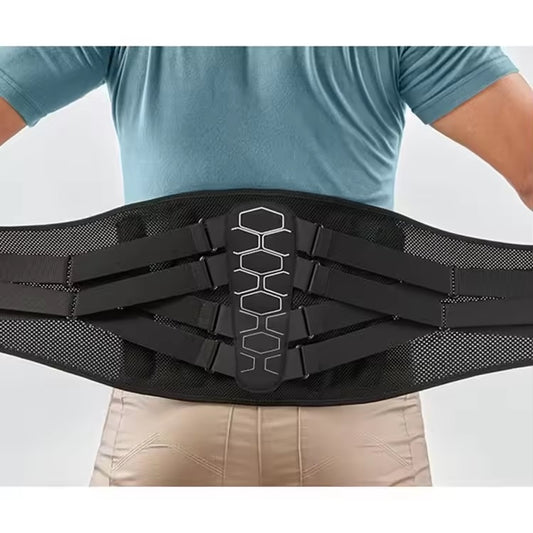 Curvear Support Belt for Lower Back Pain Relief, Medical Grade Back Brace with Lumbar Pad for Women & Men, Anti-skid Lumbar Support for Herniated Disc