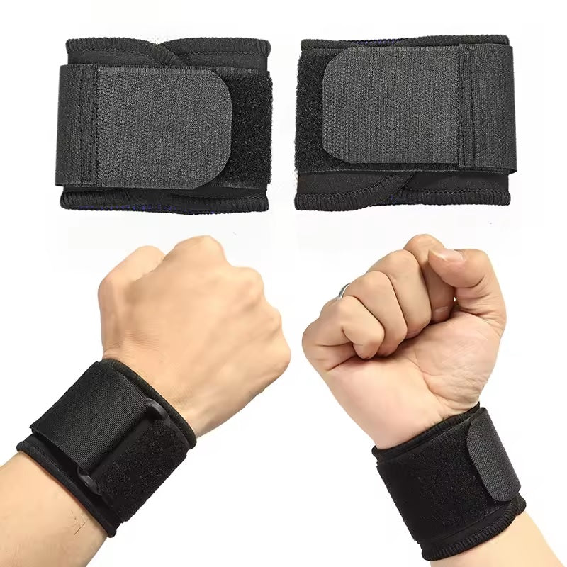 Curvear Adjustable Wrist Support, Elastic Bug Strap, Two Adjustable Compressions, Sports Safety 1 Pair