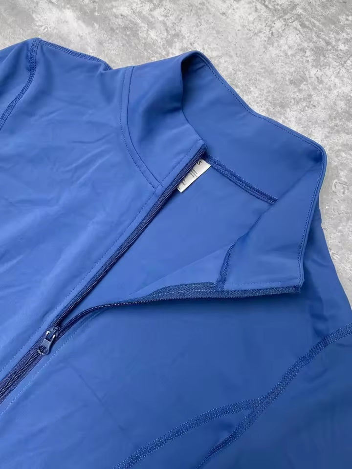 Curvear Quick-Drying Long-Sleeved Windproof Yoga Jacket for Fitness, Running & Sports - Tight-Fit Zipped Activewear