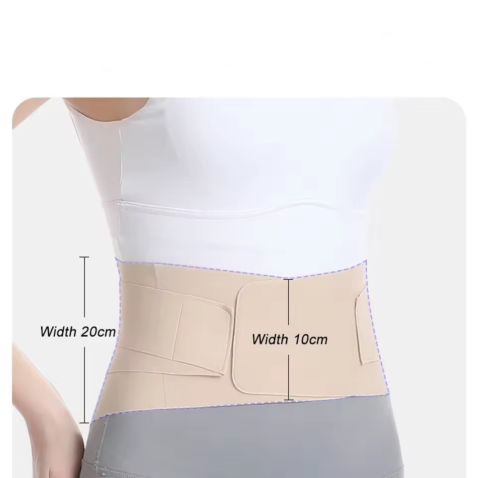 Curvear Ultra Thin Adjustable Back Brace with Lumbar Cushion, Flexible Supports, Lower Back Brace, Contrast, Athletic and Scoliosis, 1 PC