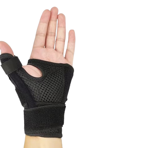 Curvear Flexible Wrist Thumb Support Brace, Tendonitis Splint, Arthly Thumb Protector, Fits Right Hand and Stores Hand, 1PC