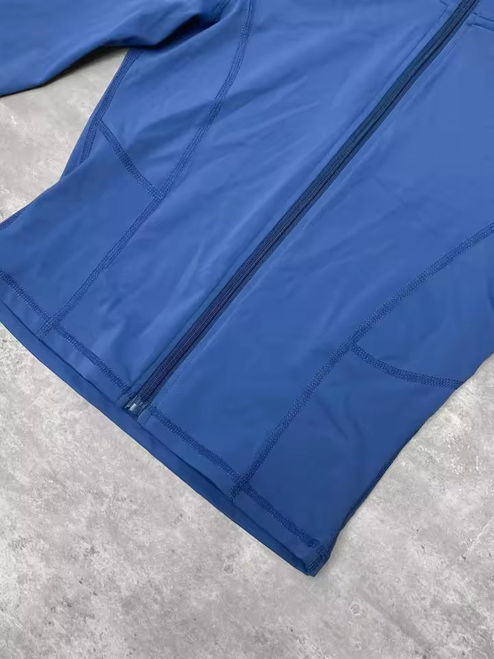 Curvear Quick-Drying Long-Sleeved Windproof Yoga Jacket for Fitness, Running & Sports - Tight-Fit Zipped Activewear